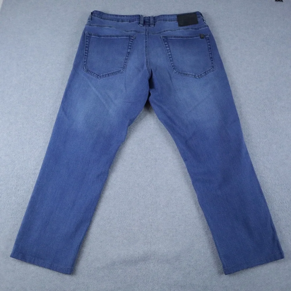 Buffalo David Bitton Jeans Mens 34x27 Adam Slim Stretch 5-Pocket Flex Denim Blue